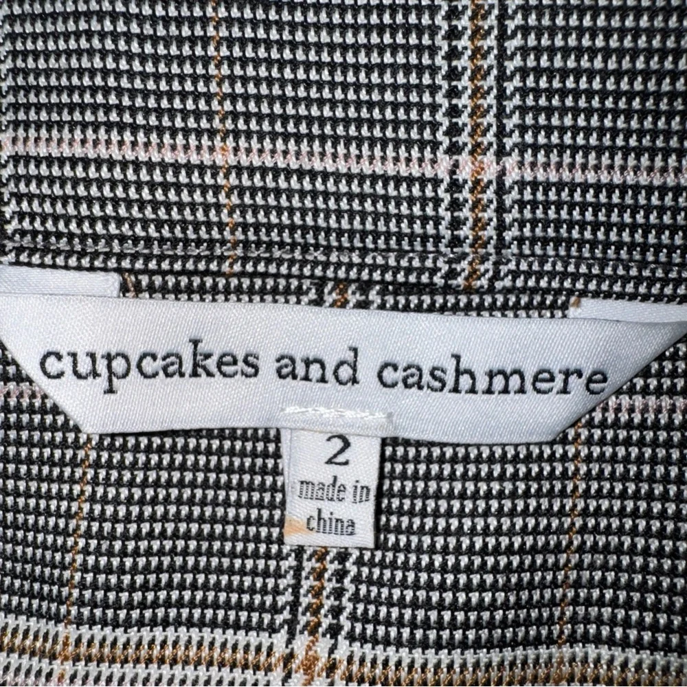 Cupcakes & cashmere women’s Plaid Jumpsuit with Button Detail Sz 2 - Picture 12 of 15